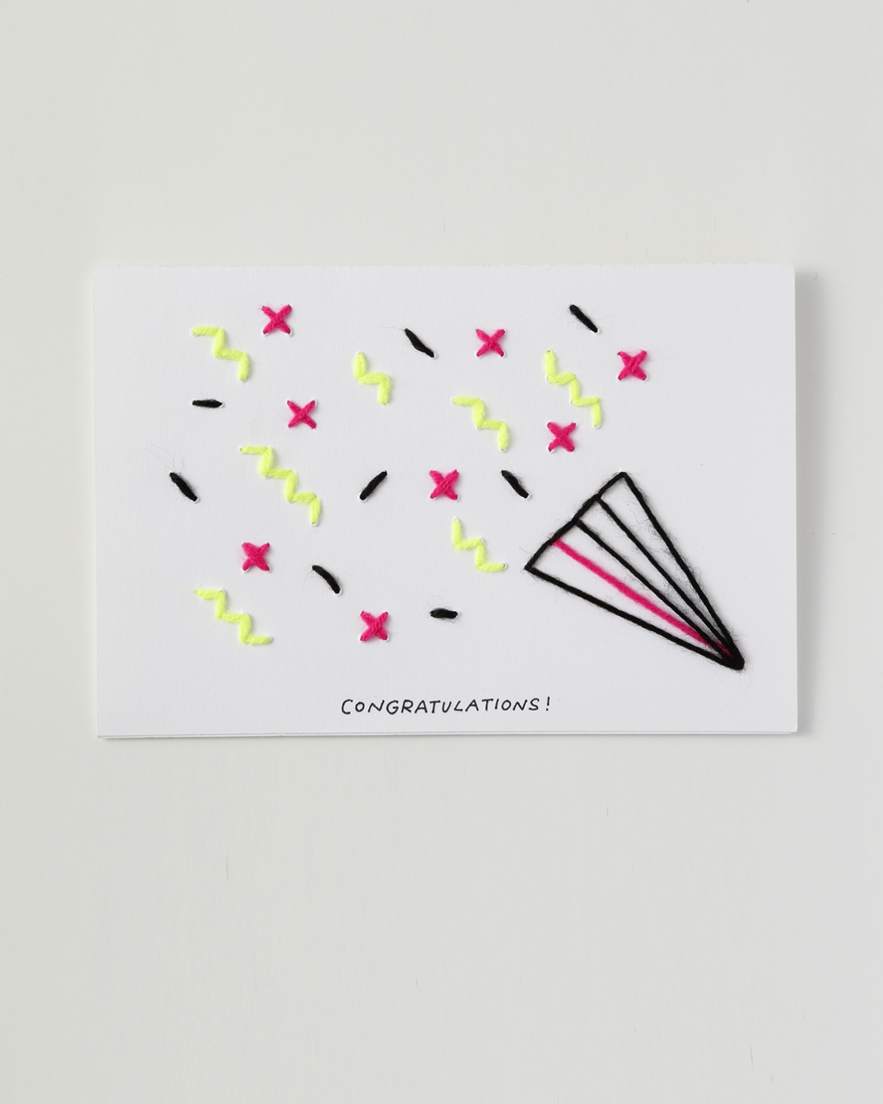 【EMBROIDERY GREETING CARD KIT】紙刺繍でグリーティングカードを作るキット