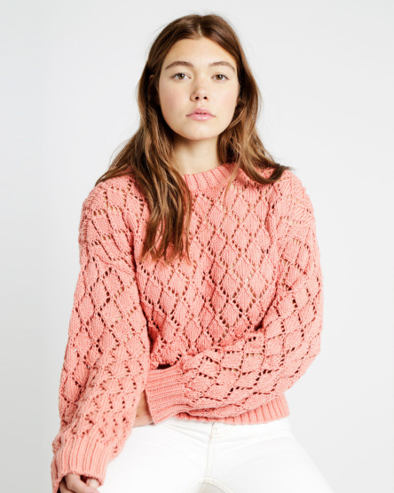 【CYRUS SWEATER / PATTERN SET】透かし編みのセーターの編み物パターン