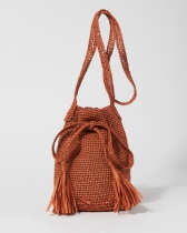 【STARSTRUCK BAG / KIT】ラフィアとかぎ針で編む巾着ショルダーバッグの編み物キット