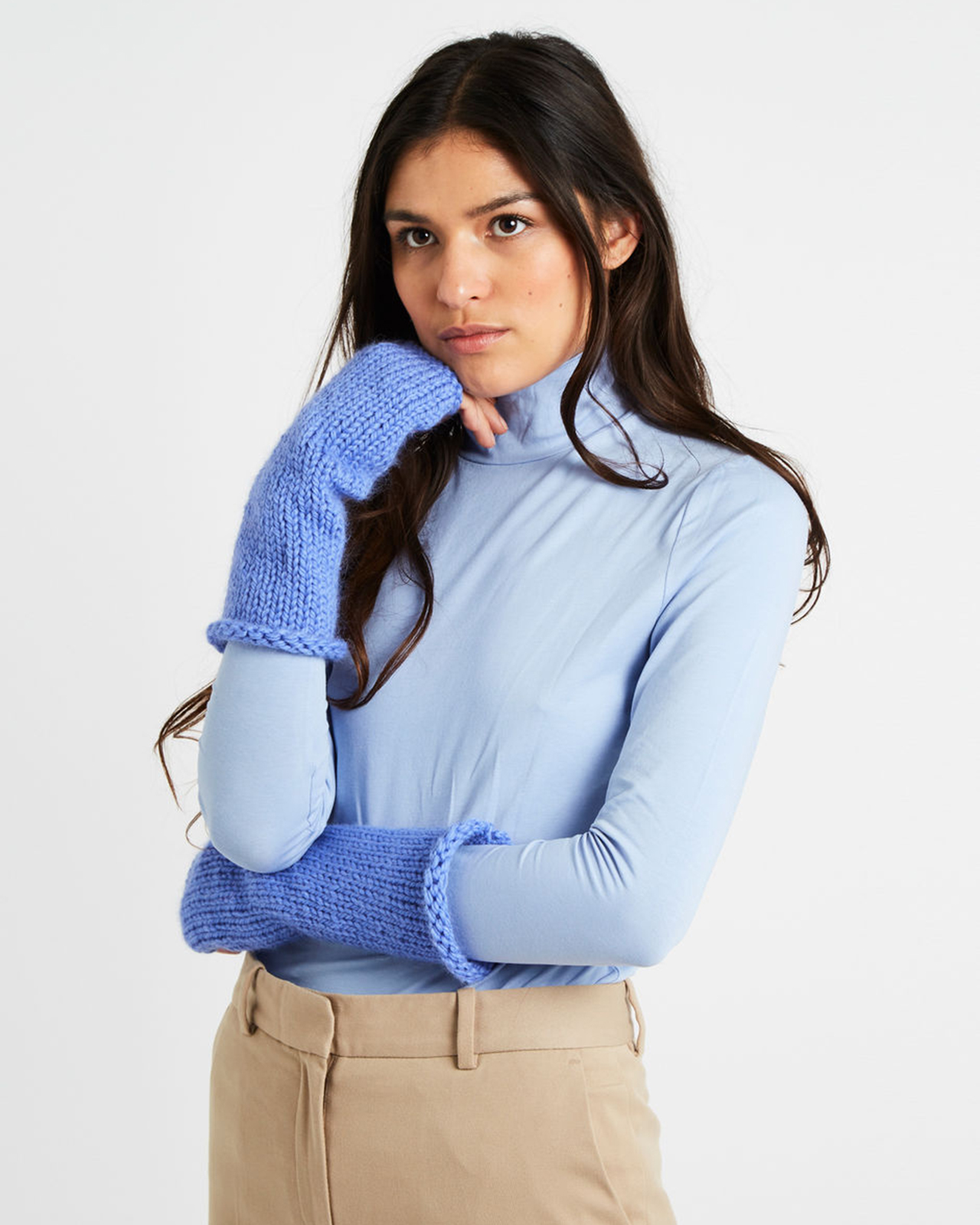 【KATE MITTENS / PATTERN SET】初心者にもおすすめの指なし手袋の編み物パターン