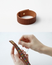 EMBROIDERY LEATHER BRACELET KIT