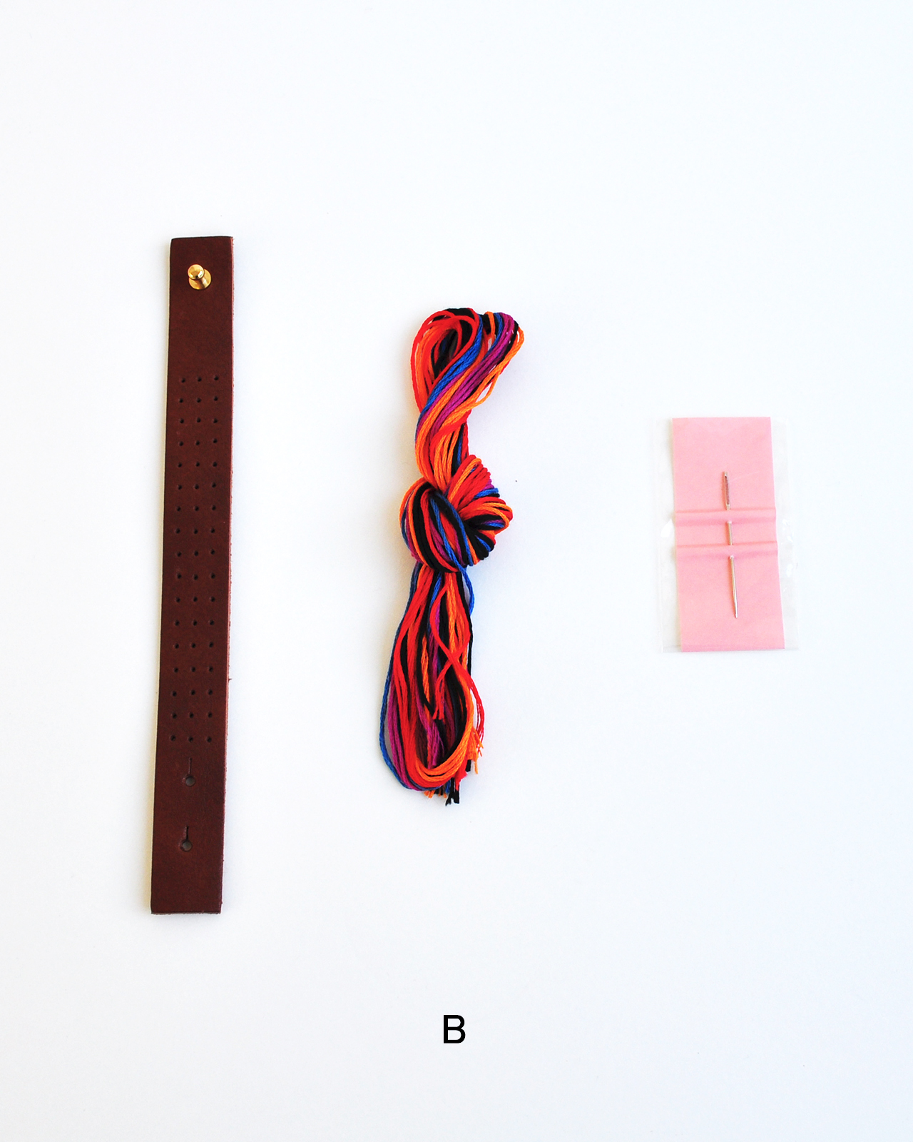 EMBROIDERY LEATHER BRACELET KIT