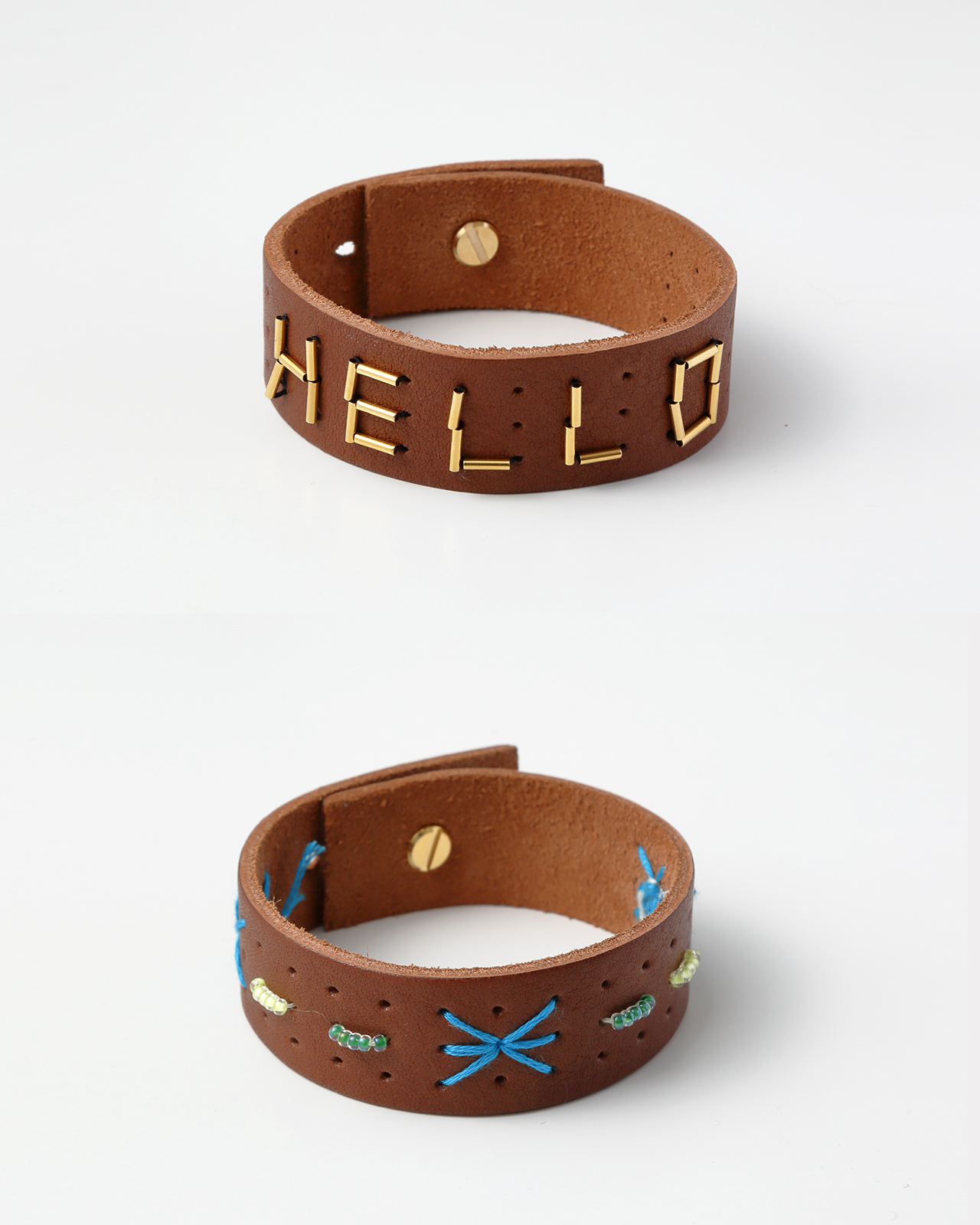 EMBROIDERY LEATHER BRACELET KIT