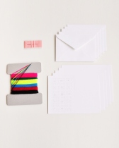 【EMBROIDERY GREETING CARD KIT】紙刺繍でグリーティングカードを作るキット