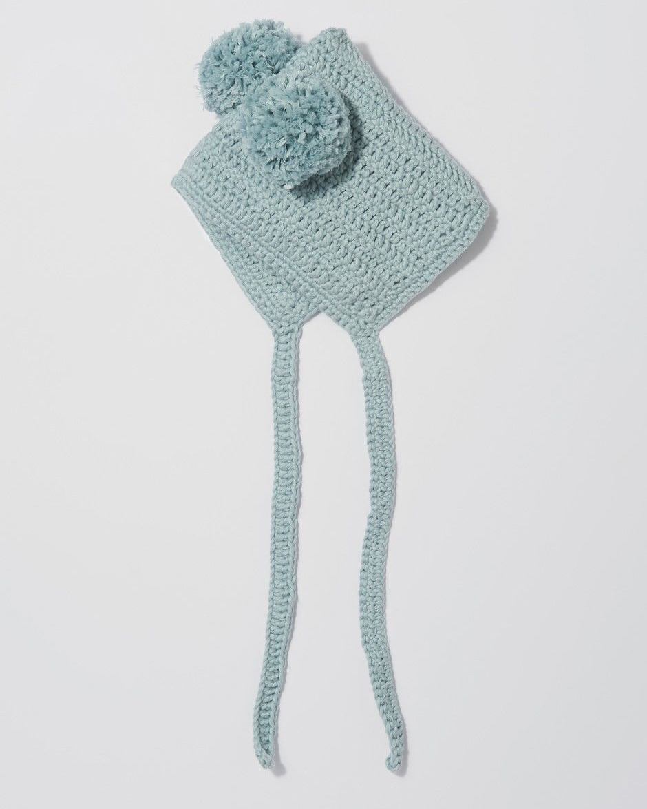 【PONGO POM POM HAT / PATTERN SET】かぎ針で編むポンポン付きベビー用帽子の編み物パターン
