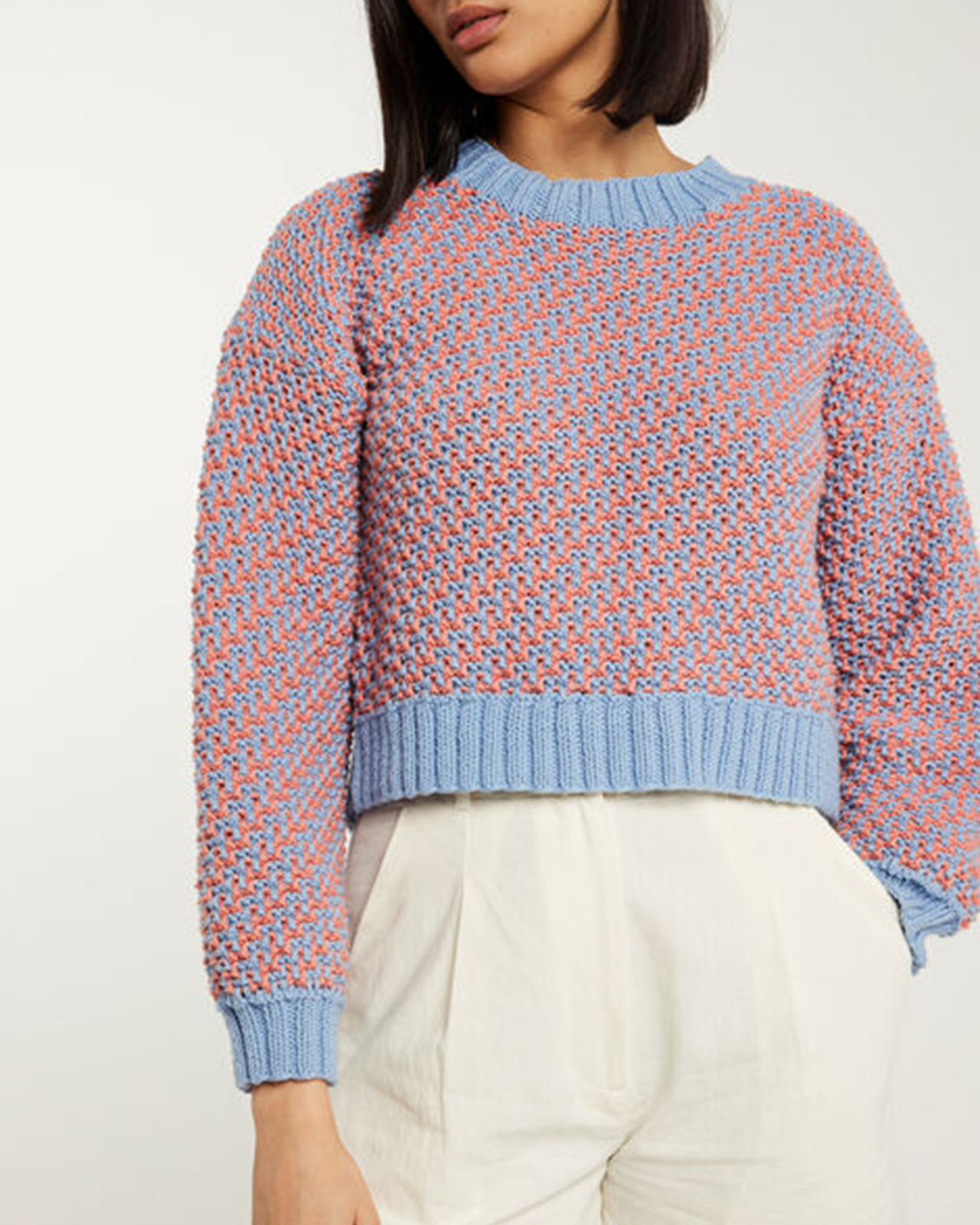 【ALANA SWEATER / PATTERN SET】モザイク模様セーターの編み物パターン