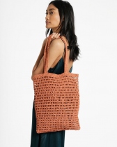 【PERFECT ILLUSION BAG / PATTERN SET】ラフィアとかぎ針で編むA4サイズも入るバッグのパターン