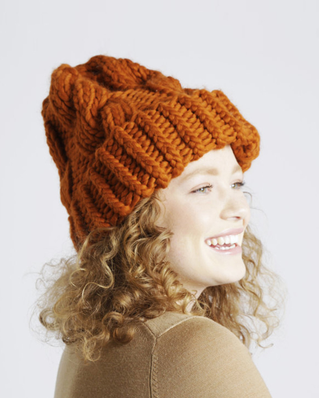 【MOONNHEAD BEANIE / KIT】ケーブル編みで作る帽子の編み物キット