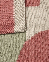 【SUNRISE BLANKET / PATTERN SET】はめ込み模様のブランケットの編み物パターン