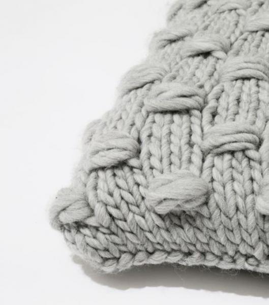 【IMPOSSIBLE BABY DREAMER CUSHION / PATTERN SET】極太糸と玉編みで作るクッションカバーの編み物パターン